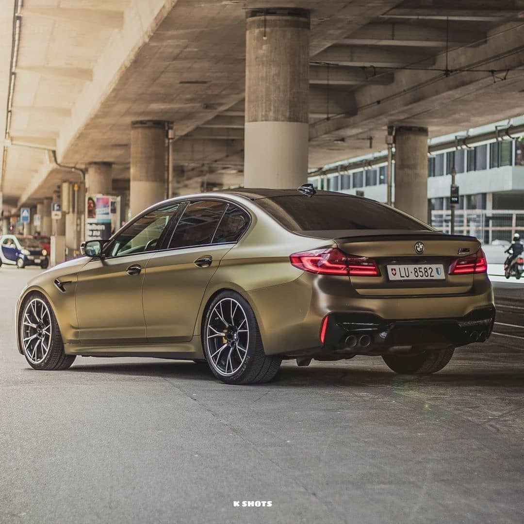 BMW M5|Satin Metallic Brown Gold Vinyl Wrap|Eowrap