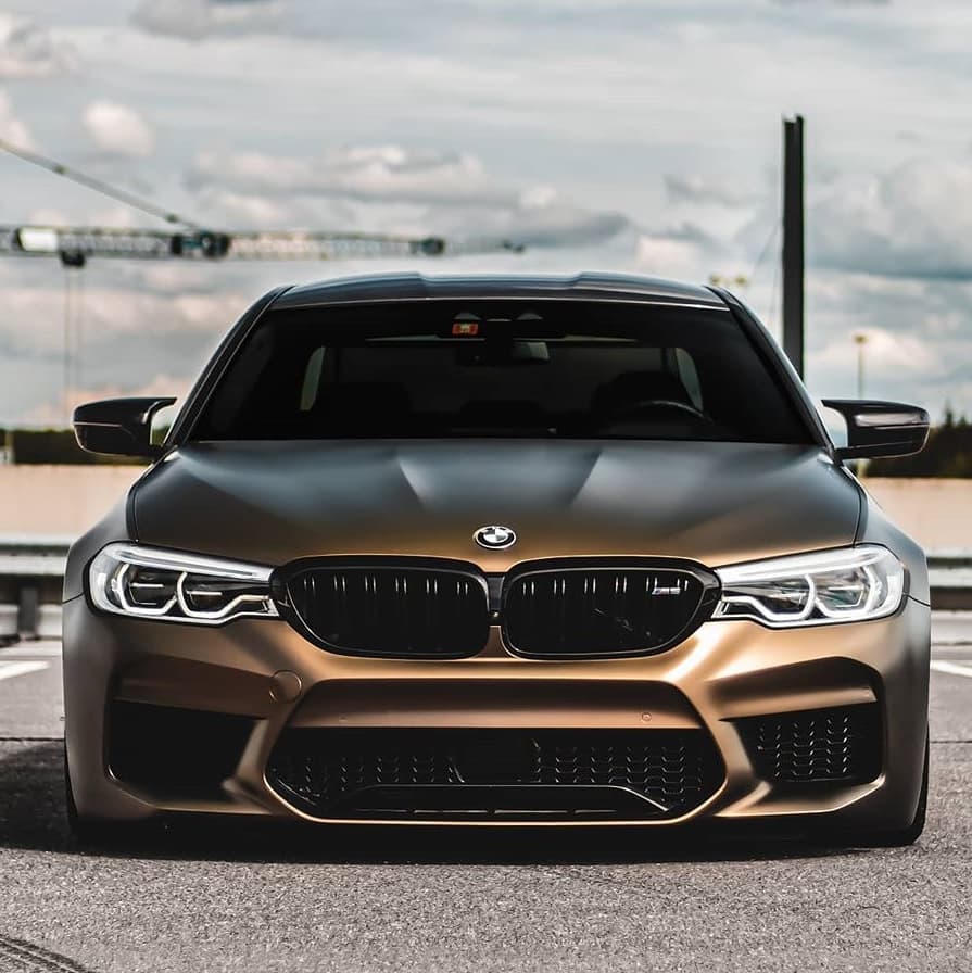 BMW M5|Satin Metallic Brown Gold Vinyl Wrap|Eowrap