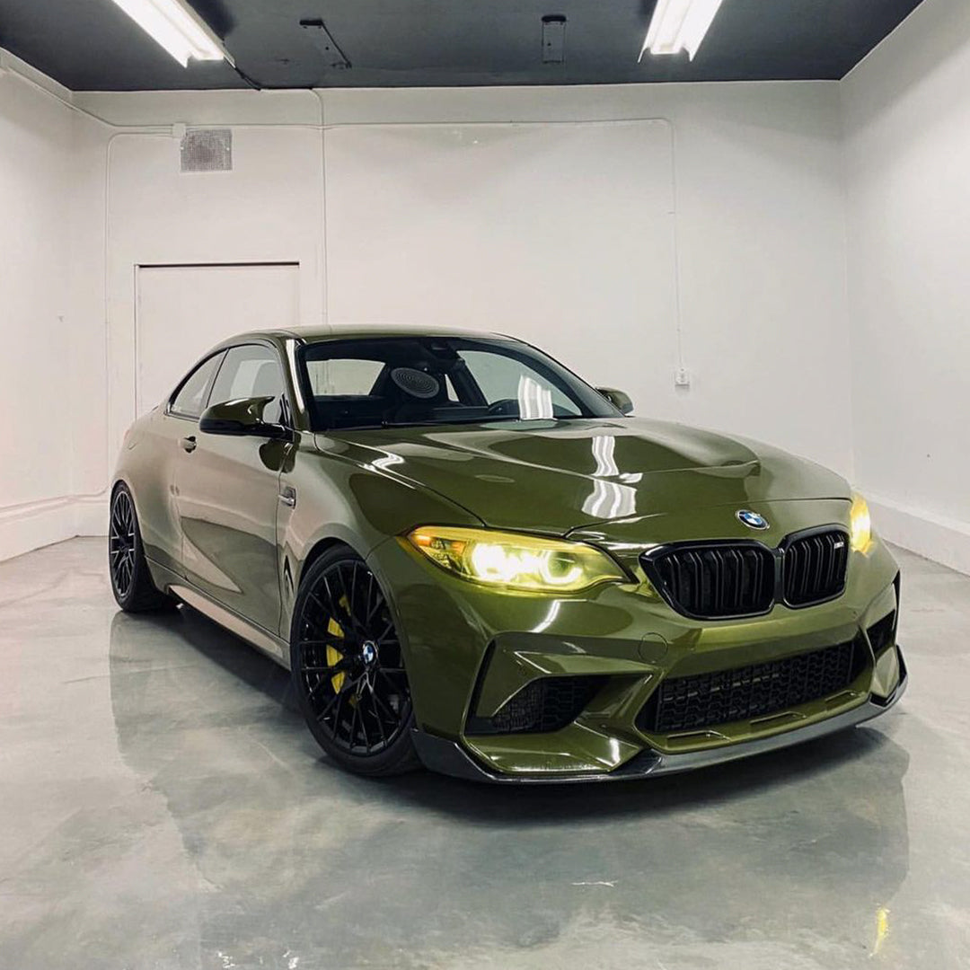 BMW|Super Glossy Reseda Green Vinyl Wrap|Eowrap