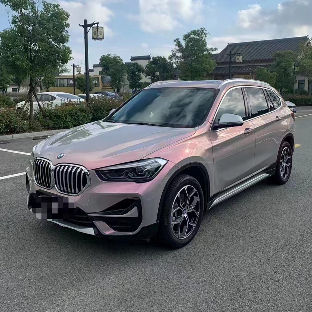 BMW X1|Candy Metallic Gray Purple vinyl wrap|Eowrap