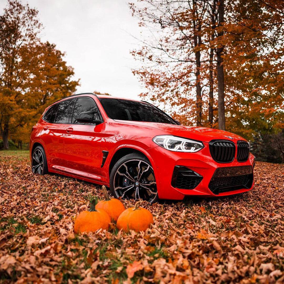 BMW X3|Glossy Metallic Crystal Red Vinyl Wrap|Eowrap