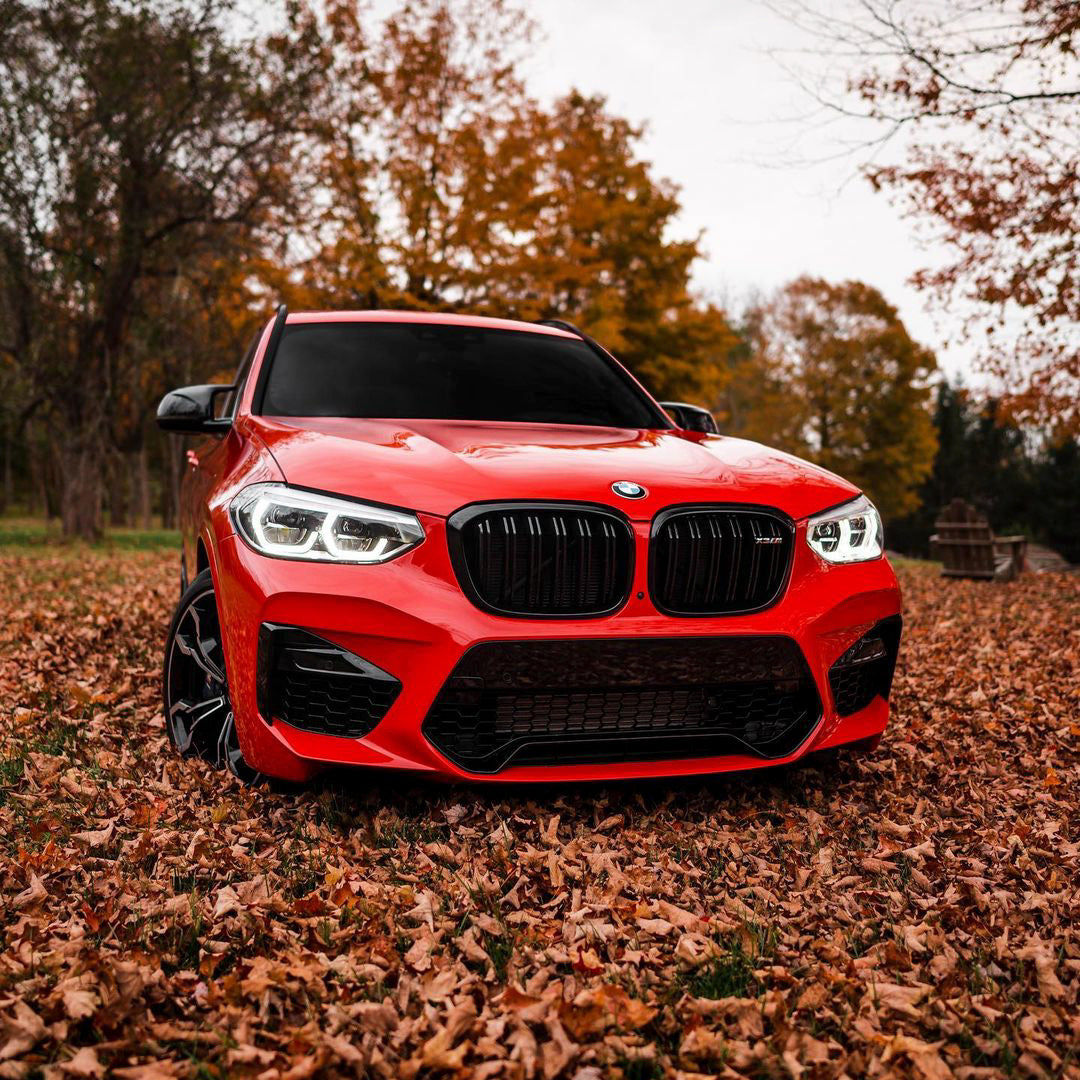 BMW X3|Glossy Metallic Crystal Red Vinyl Wrap|Eowrap