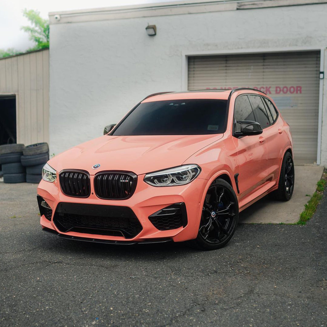 BMW X3|Super Glossy Bubblegum Pink Vinyl Wrap|Eowrap