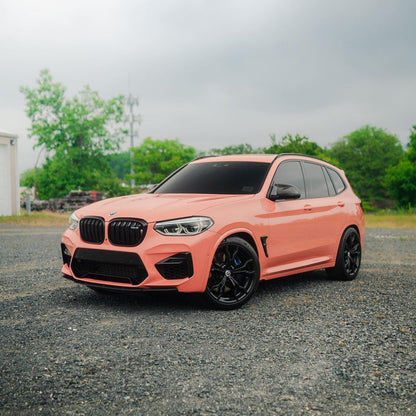 BMW X3|Super Glossy Bubblegum Pink Vinyl Wrap|Eowrap