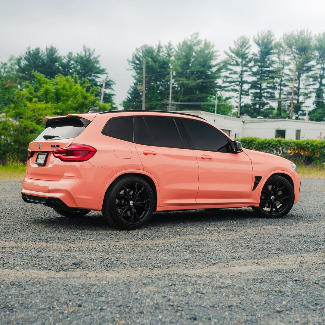 BMW X3|Super Glossy Bubblegum Pink Vinyl Wrap|Eowrap