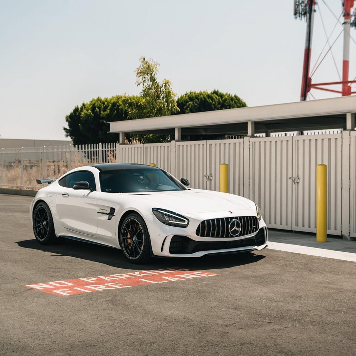 Benz AMG GTR|Glossy Pearl White Vinyl Wrap|Eowrap