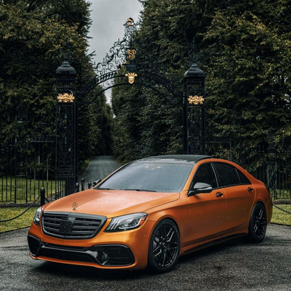 Benz AMG|Glossy Metallic Bronze Orange Vinyl Wrap|Eowrap