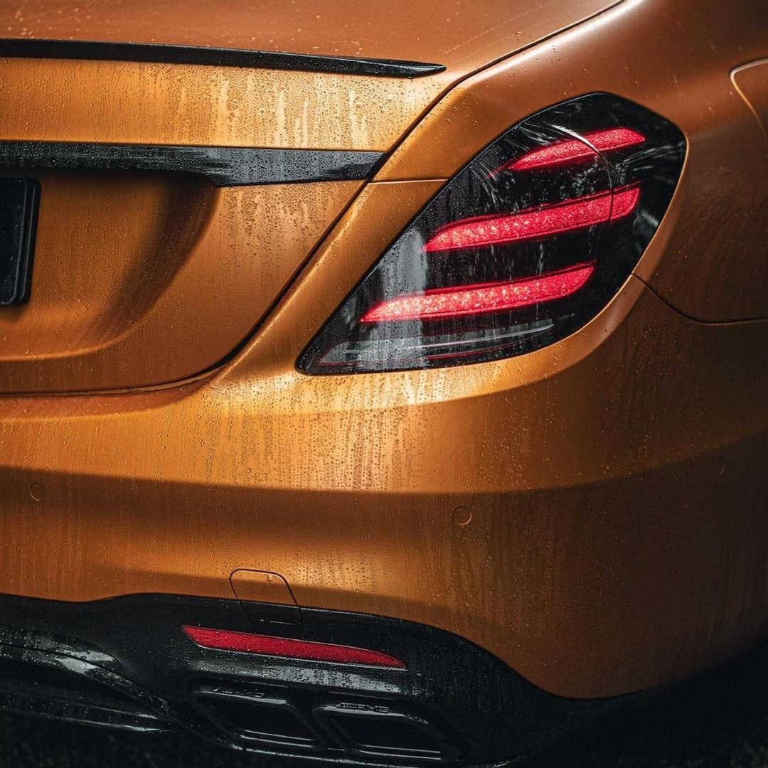 Glossy Metallic Bronze Orange Vinyl Wrap