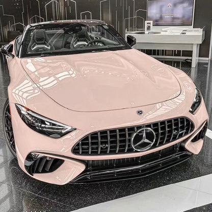 Benz AMG|High Glossy Piggy Pink Vinyl Wrap|Eowrap