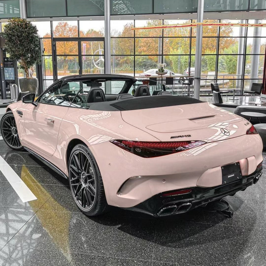 Benz AMG|High Glossy Piggy Pink Vinyl Wrap|Eowrap