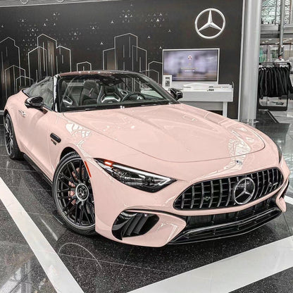 Benz AMG|High Glossy Piggy Pink Vinyl Wrap|Eowrap