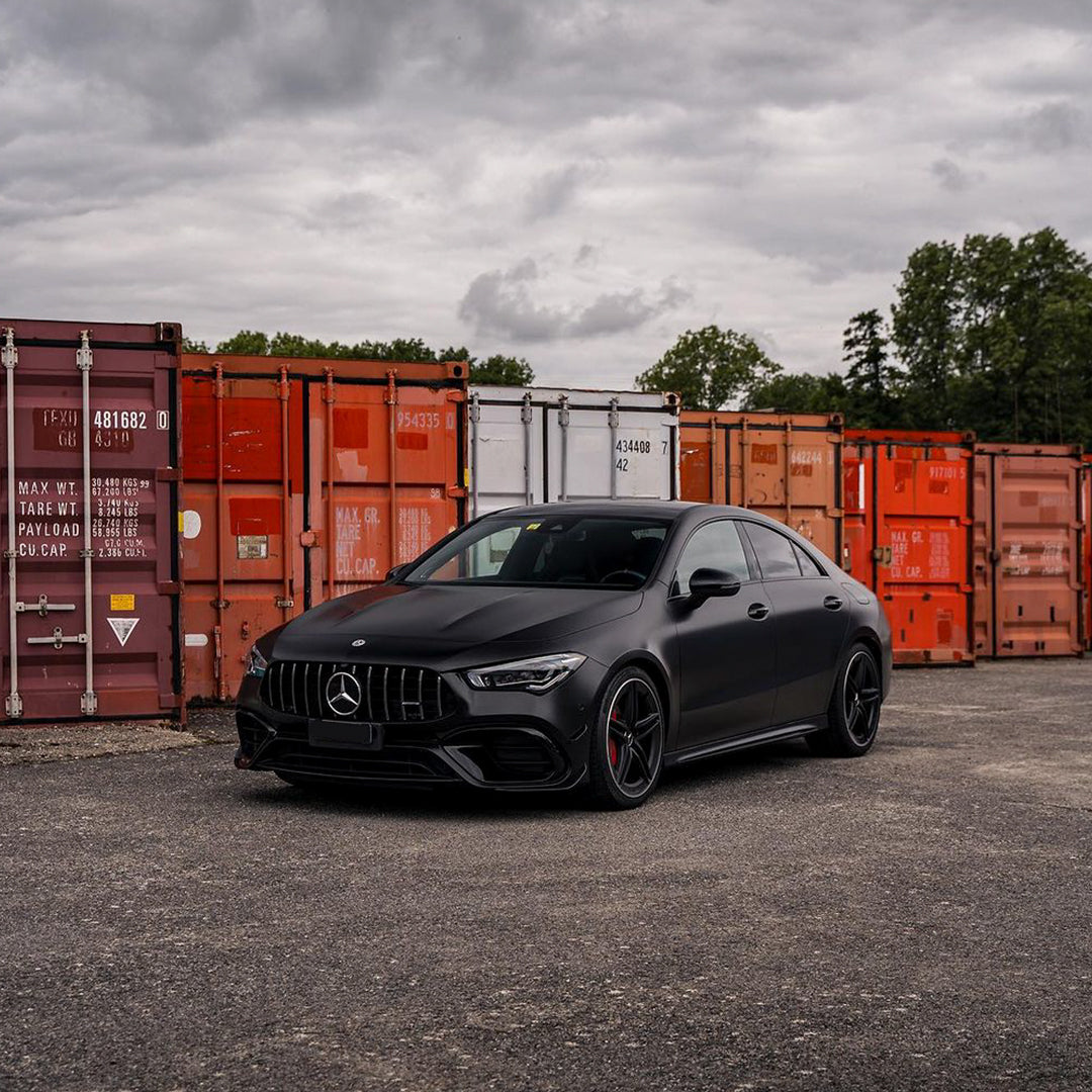 Benz AMG|Satin Black Vinyl Wrap|Eowrap