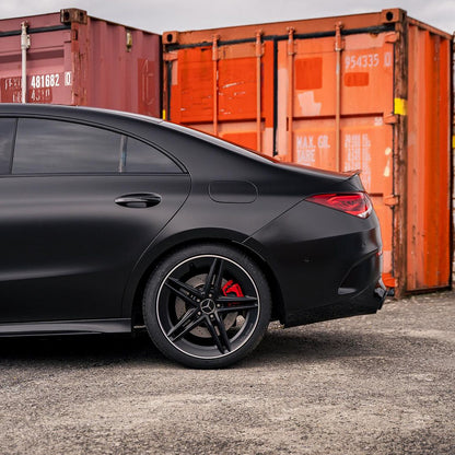 Benz AMG|Satin Black Vinyl Wrap|Eowrap