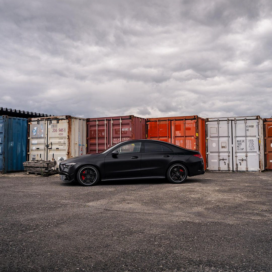 Benz AMG|Satin Black Vinyl Wrap|Eowrap