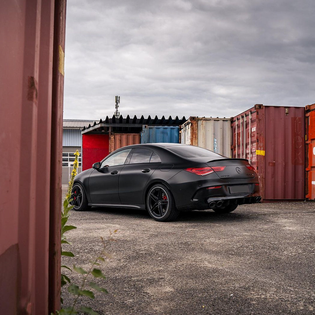 Benz AMG|Satin Black Vinyl Wrap|Eowrap