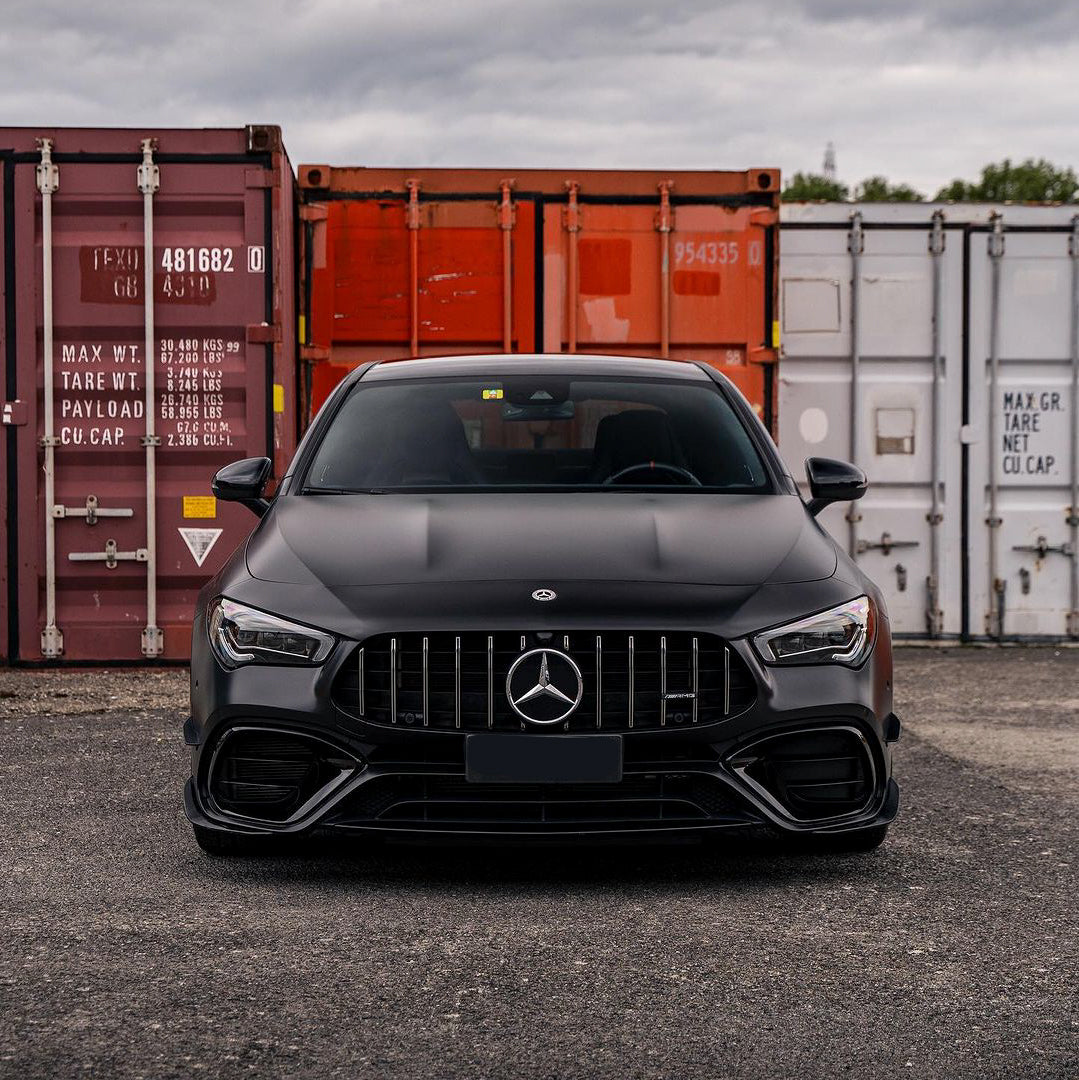 Benz AMG|Satin Black Vinyl Wrap|Eowrap