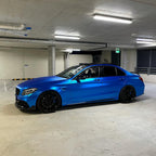 Satin Chrome Blue Vinyl Wrap - product view 4