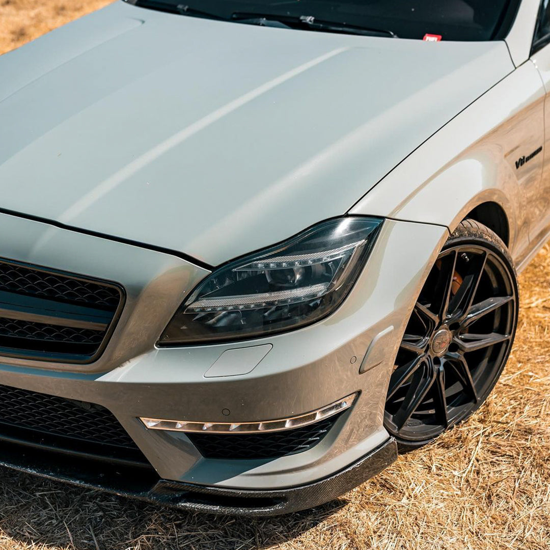 Benz CLS 63 AMG|Super Glossy Khaki Green Vinyl Wrap|Eowrap