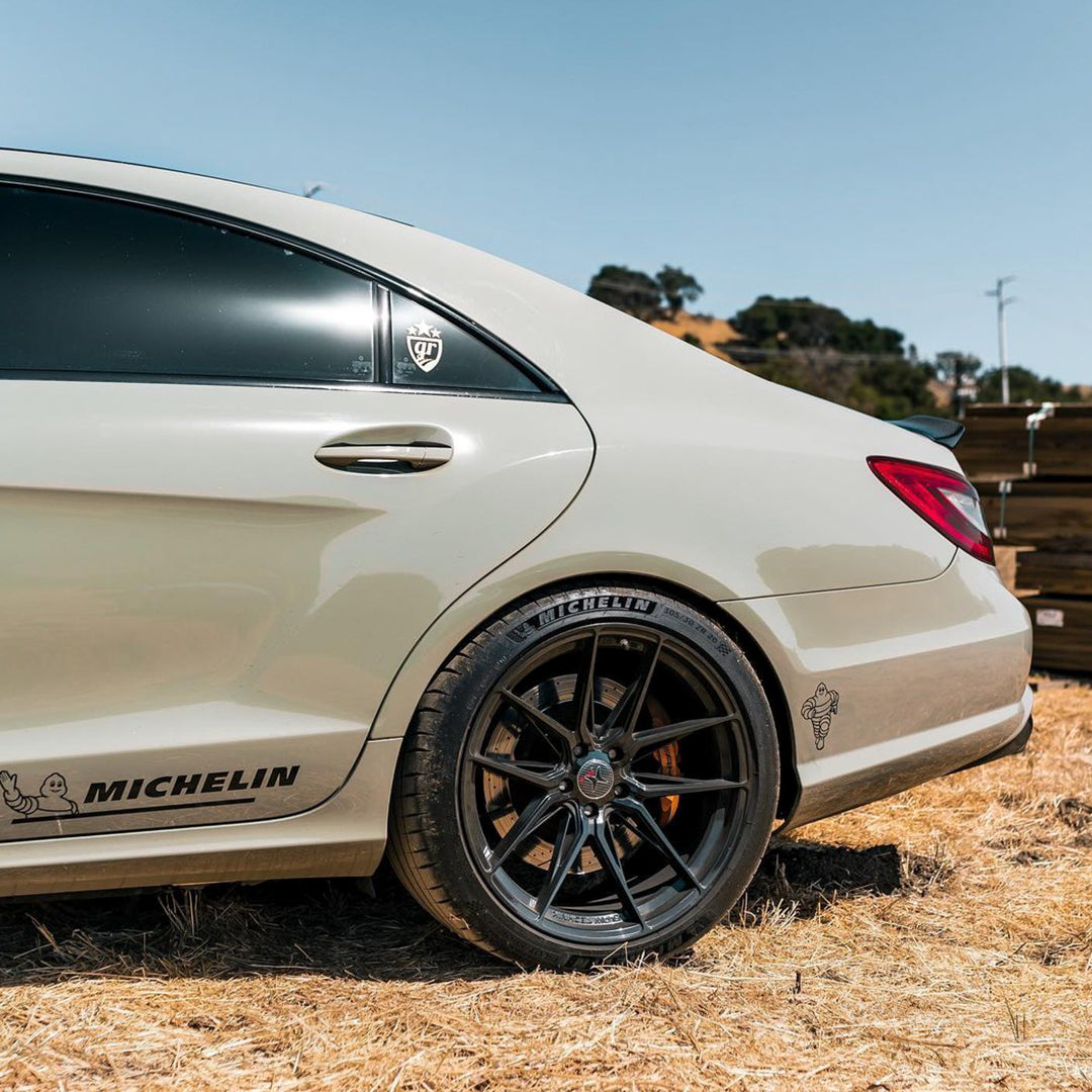 Benz CLS 63 AMG|Super Glossy Khaki Green Vinyl Wrap|Eowrap