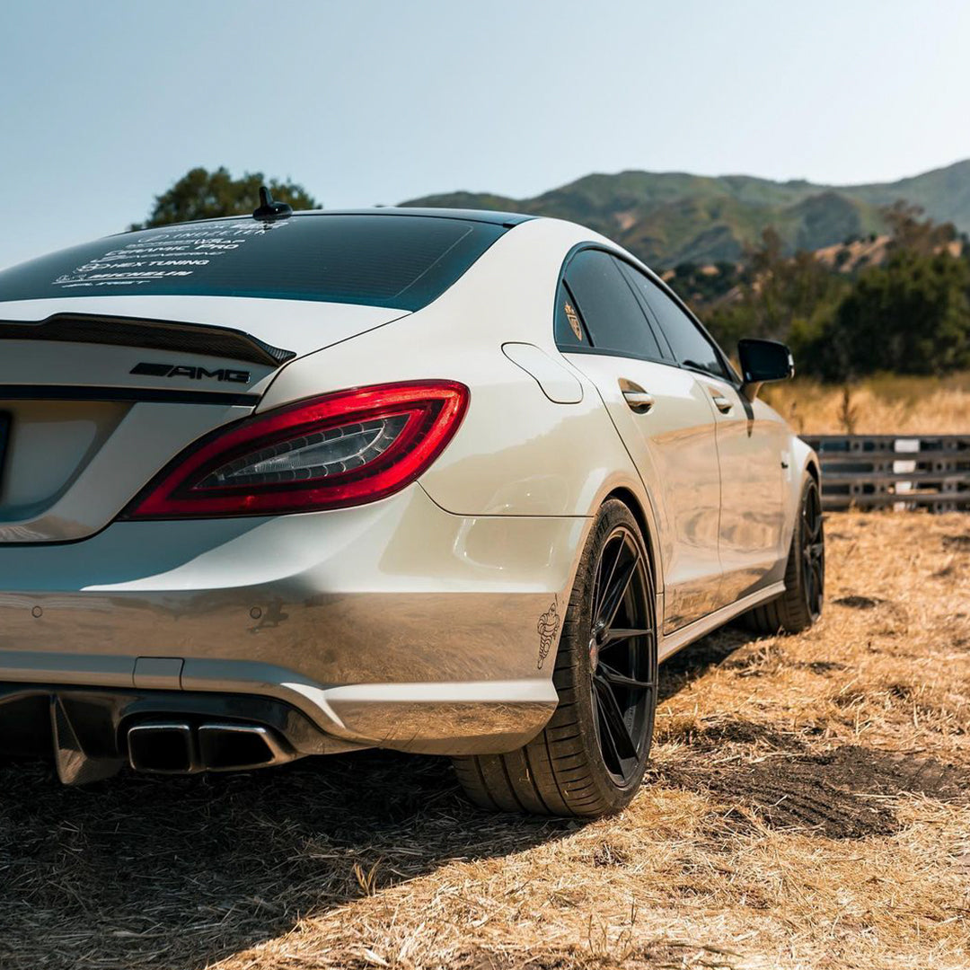 Benz CLS 63 AMG|Super Glossy Khaki Green Vinyl Wrap|Eowrap