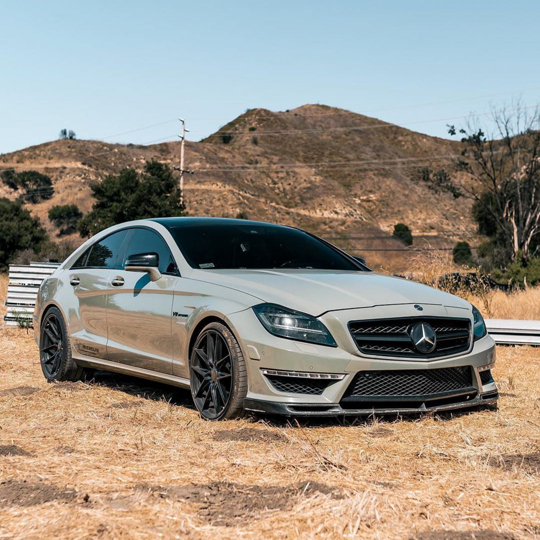 Benz CLS 63 AMG|Super Glossy Khaki Green Vinyl Wrap|Eowrap