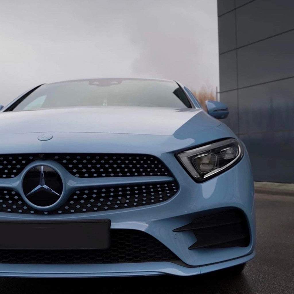 Benz CLS|Super Glossy China Blue Vinyl Wrap|Eowrap