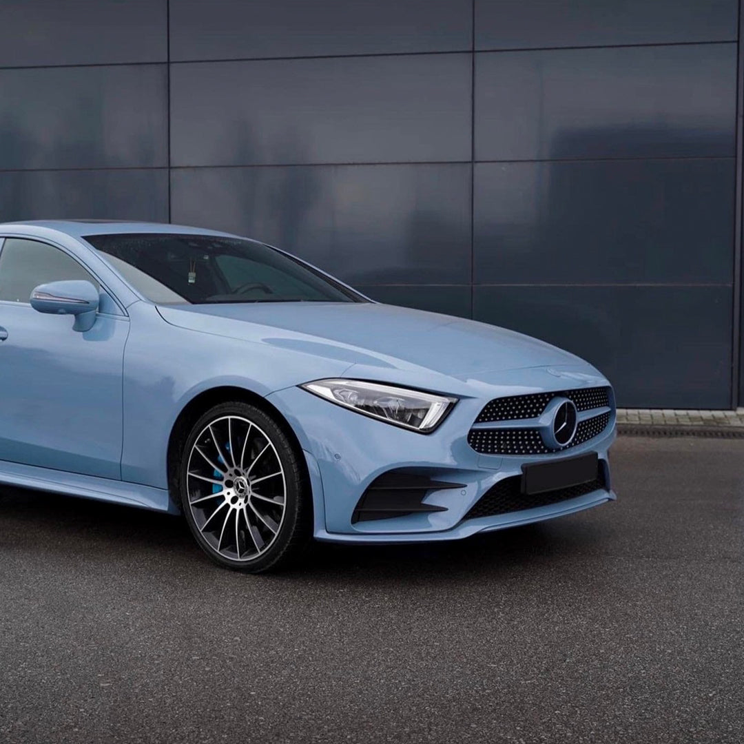 Benz CLS|Super Glossy China Blue Vinyl Wrap|Eowrap