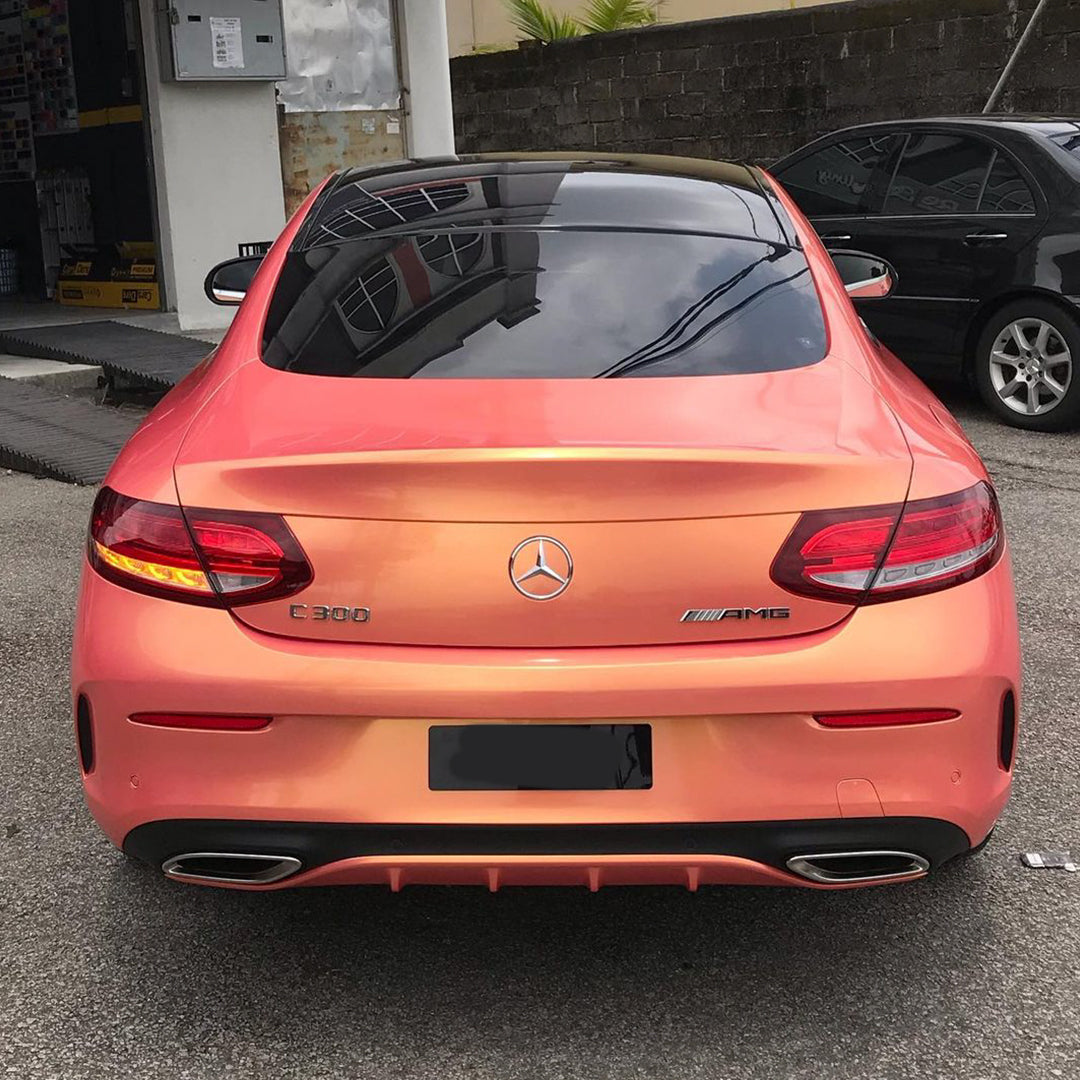 Benz|Candy Metallic Neon Pink Vinyl Wrap|Eowrap