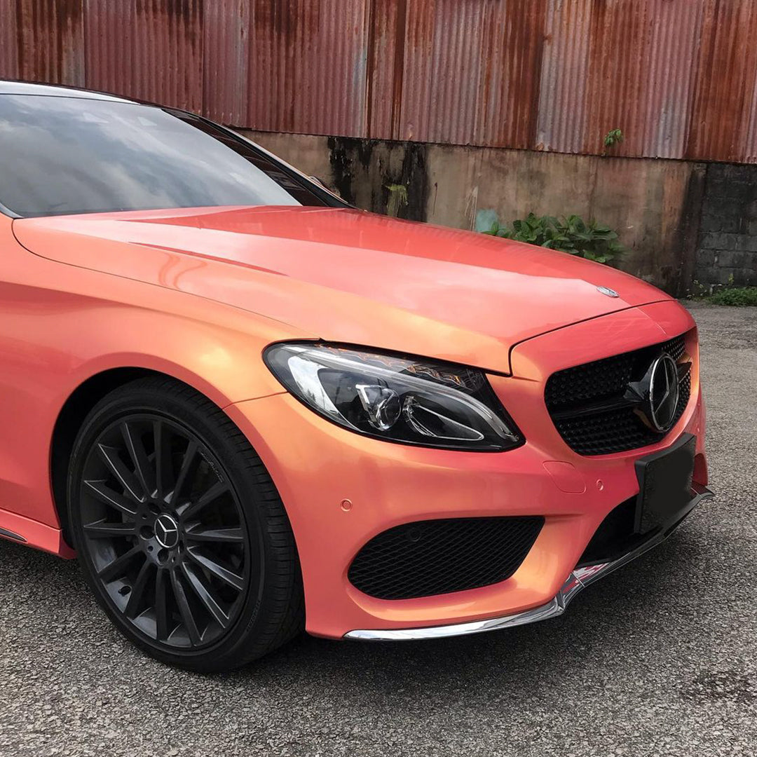 Benz|Candy Metallic Neon Pink Vinyl Wrap|Eowrap