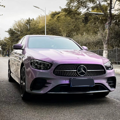 Benz E200|Candy Metallic Gray Purple vinyl wrap|Eowrap