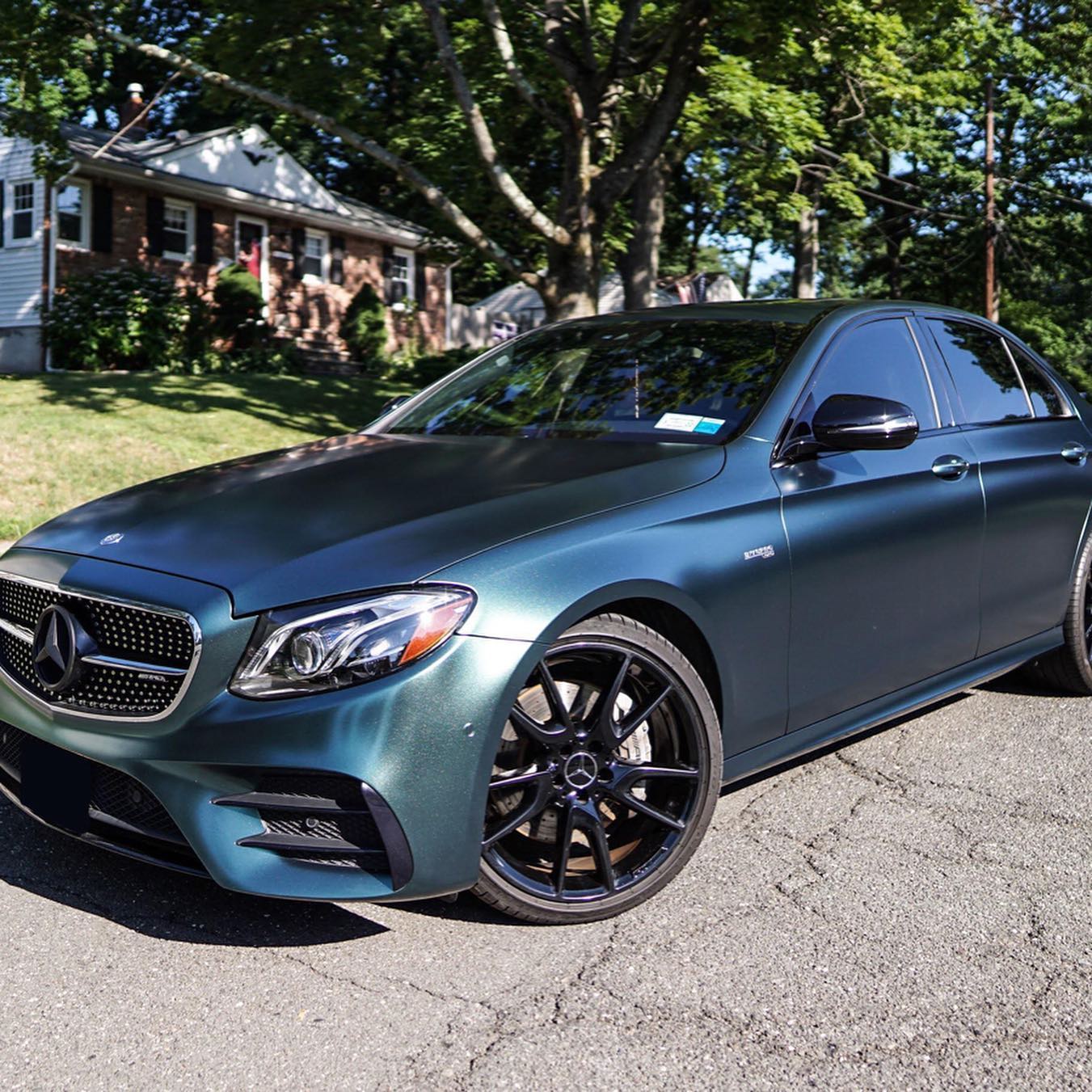 Benz E53|Matte Metallic Forest Green Vinyl Wrap|Eowrap