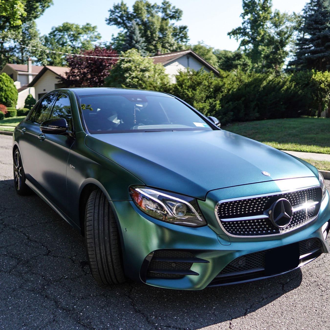 Benz E53|Matte Metallic Forest Green Vinyl Wrap|Eowrap