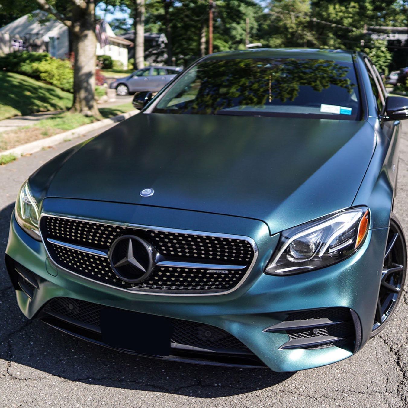 Benz E53|Matte Metallic Forest Green Vinyl Wrap|Eowrap