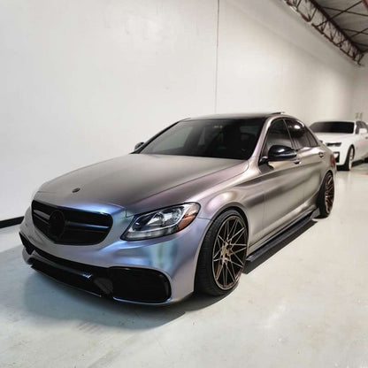 Benz E Class|Matte Gunmetal Purple Vinyl Wrap|Eowrap