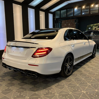 Benz E|Glossy White Gold Vinyl Wrap|Eowrap