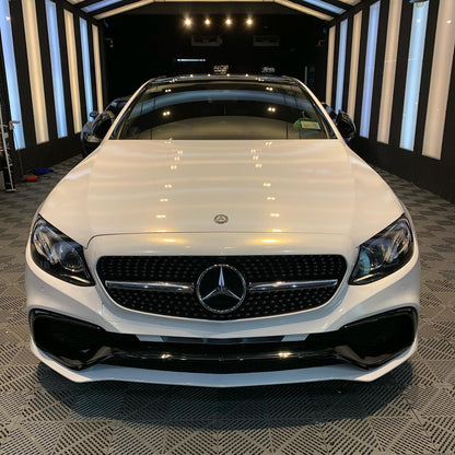 Benz E|Glossy White Gold Vinyl Wrap|Eowrap