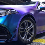 Satin Metallic Diamond Purple Blue Wrap - product view 10