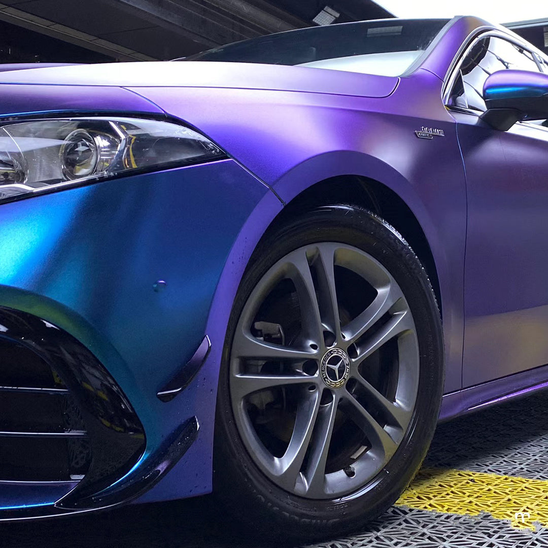 Benz|Glitter Metallic Diamond Purple Blue Wrap|Eowrap