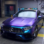 Satin Metallic Diamond Purple Blue Wrap - product view 11