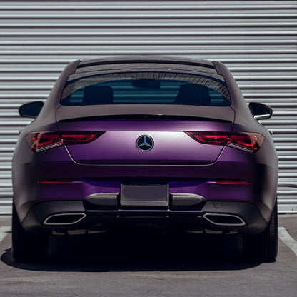 Benz|Matte Black Purple Vinyl Wrap|Eowrap