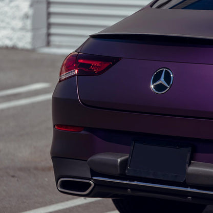 Benz|Matte Black Purple Vinyl Wrap|Eowrap