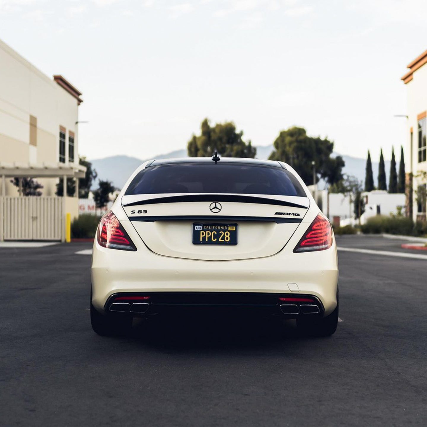 Benz S|Matte Silk Ivory White Vinyl Wrap|Eowrap