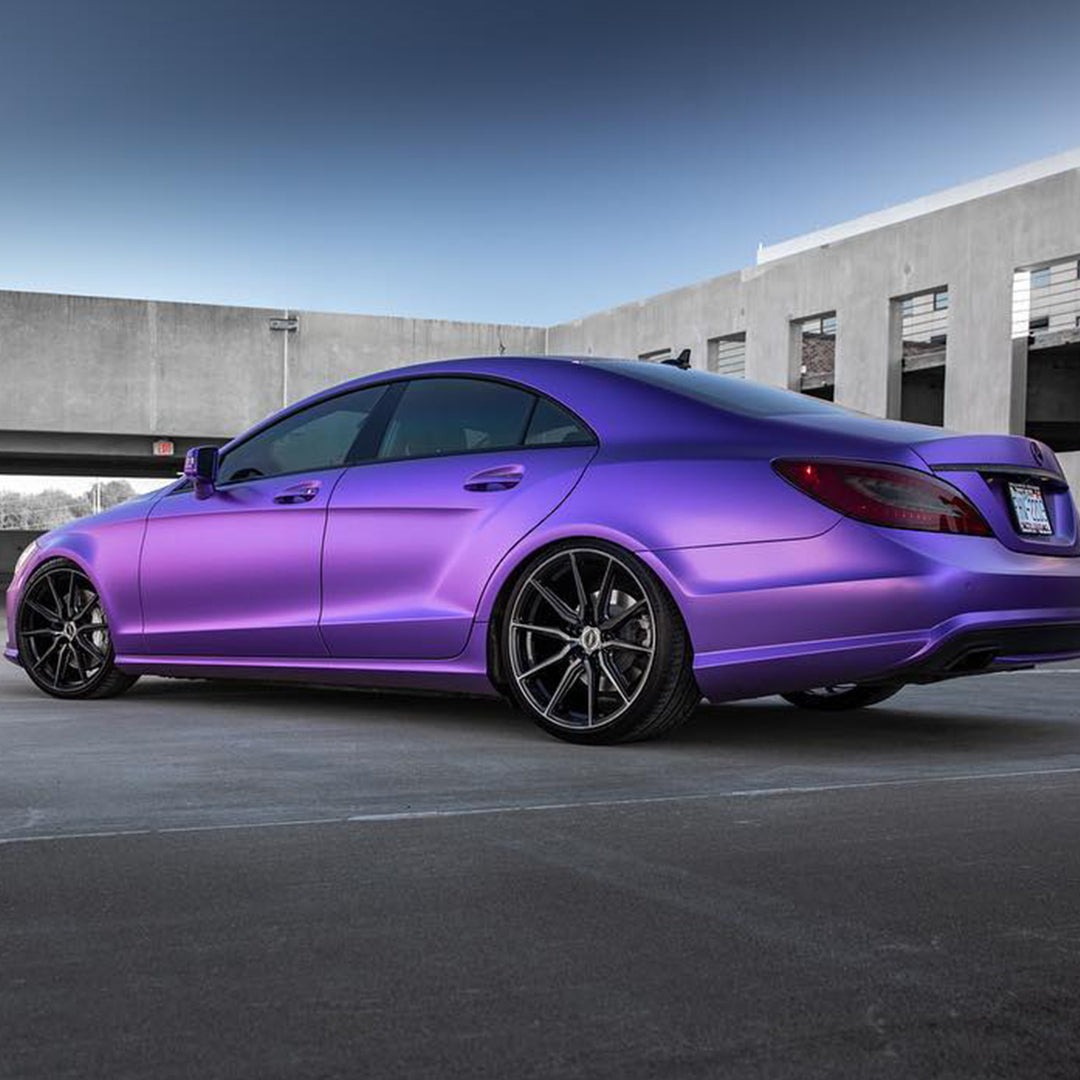 Benz|Satin Pearl Metal Purple Vinyl Wrap|Eowrap