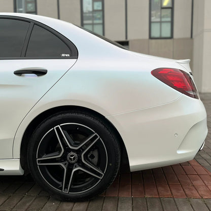 Benz c200 | Glitter Diamond Blue White Vinyl Wrap | Eowrap