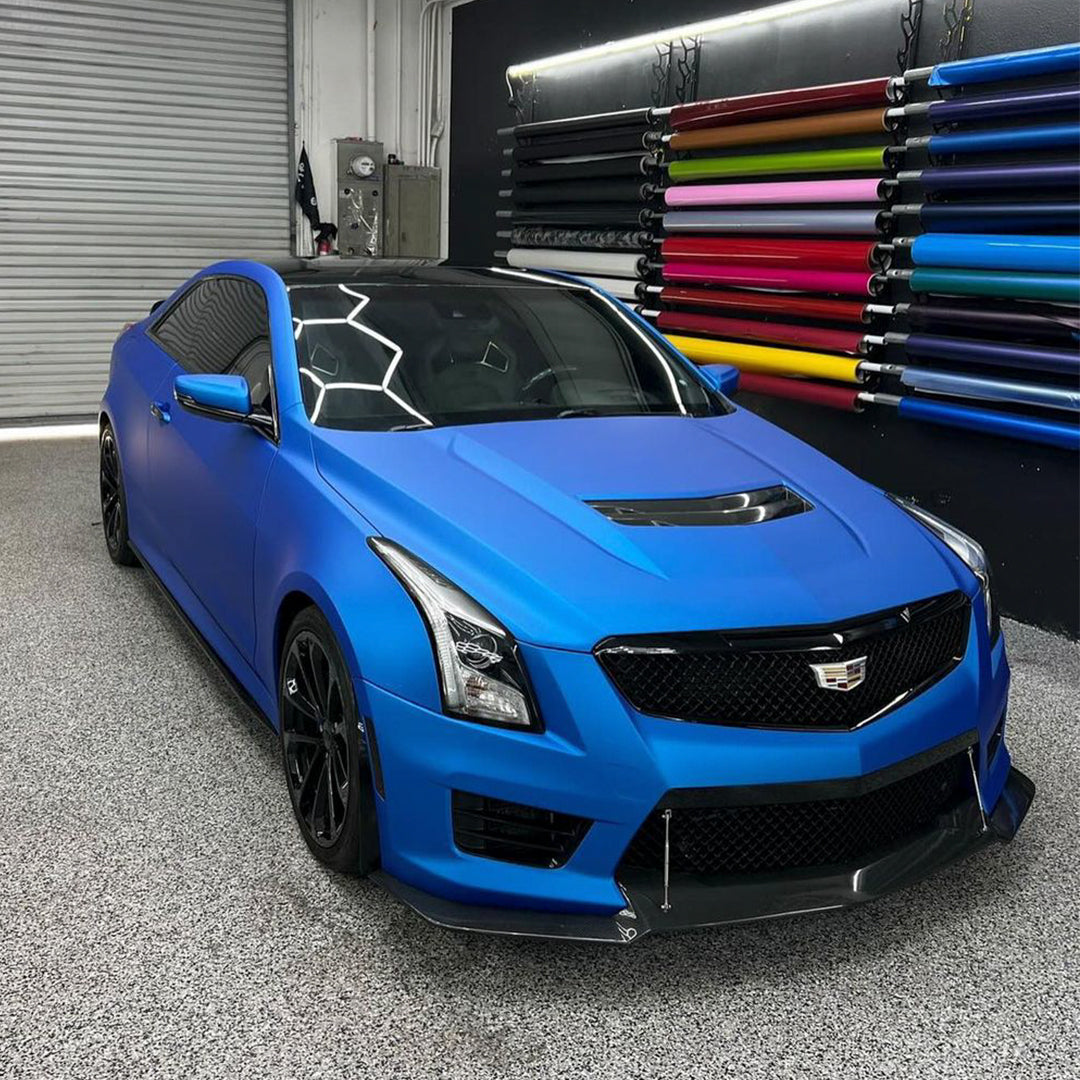 Cadillac|Satin Chrome Silk Ultramarine Vinyl Wrap|Eowrap