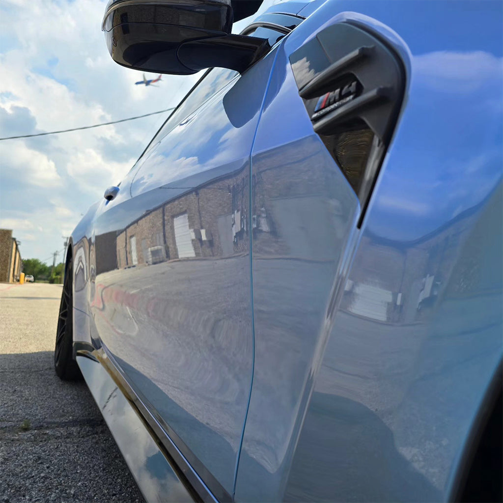 Candy Gloss Gray Blue Vinyl Wrap