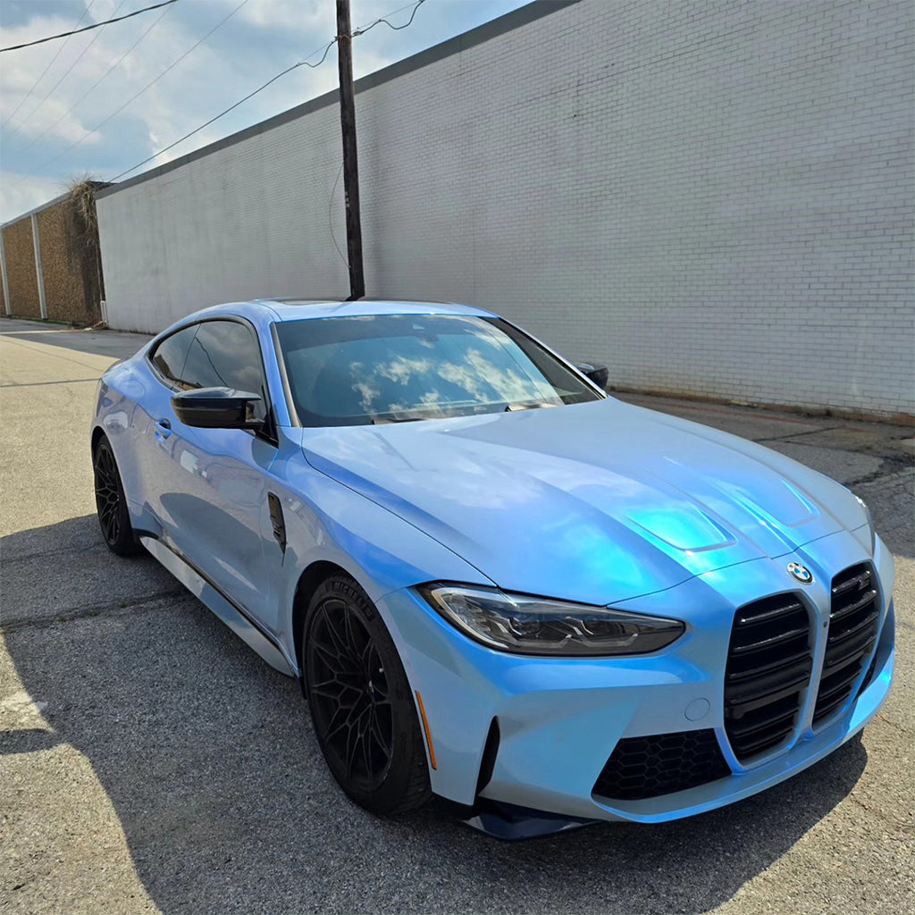 Candy Gloss Gray Blue Vinyl Wrap