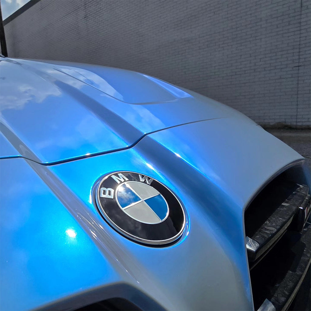 Candy Gloss Gray Blue Vinyl Wrap