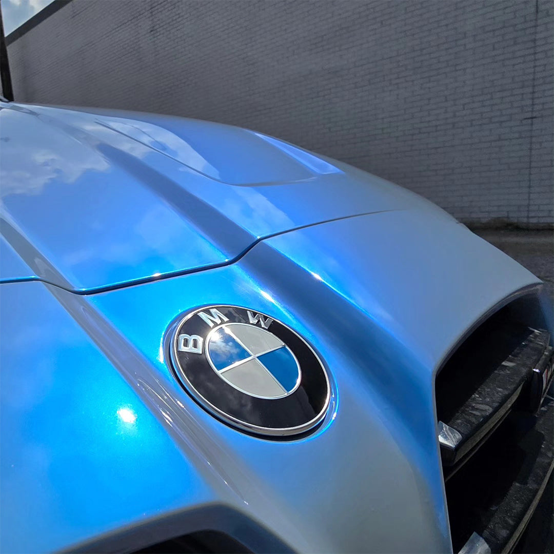 Candy Gloss Gray Blue Vinyl Wrap