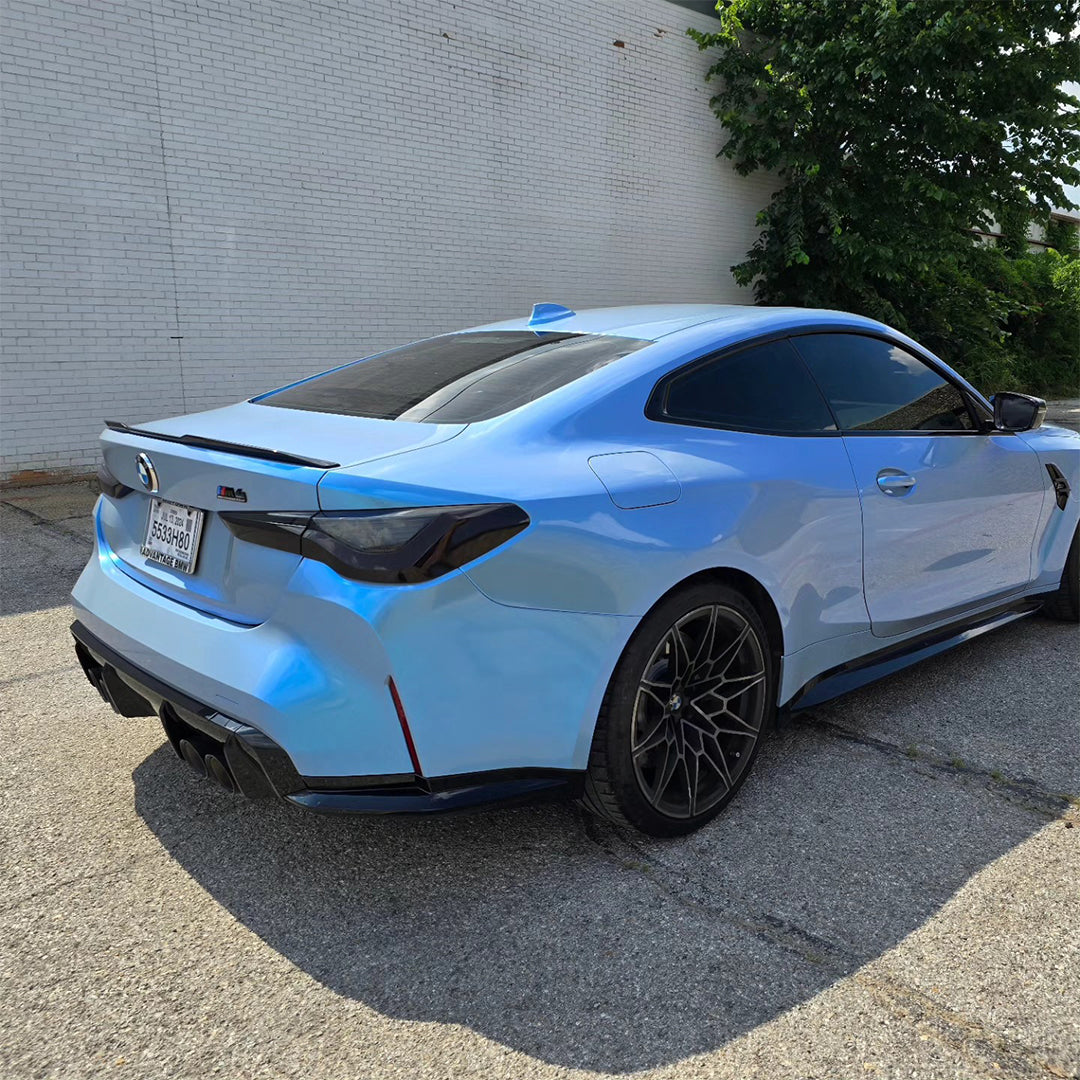 Candy Gloss Gray Blue Vinyl Wrap